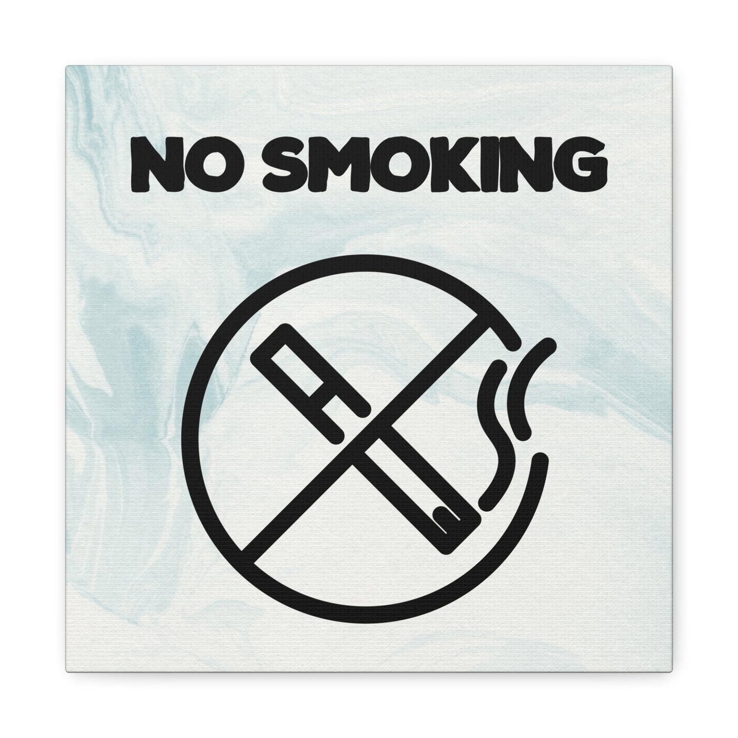 Bold no smoking wall sign
