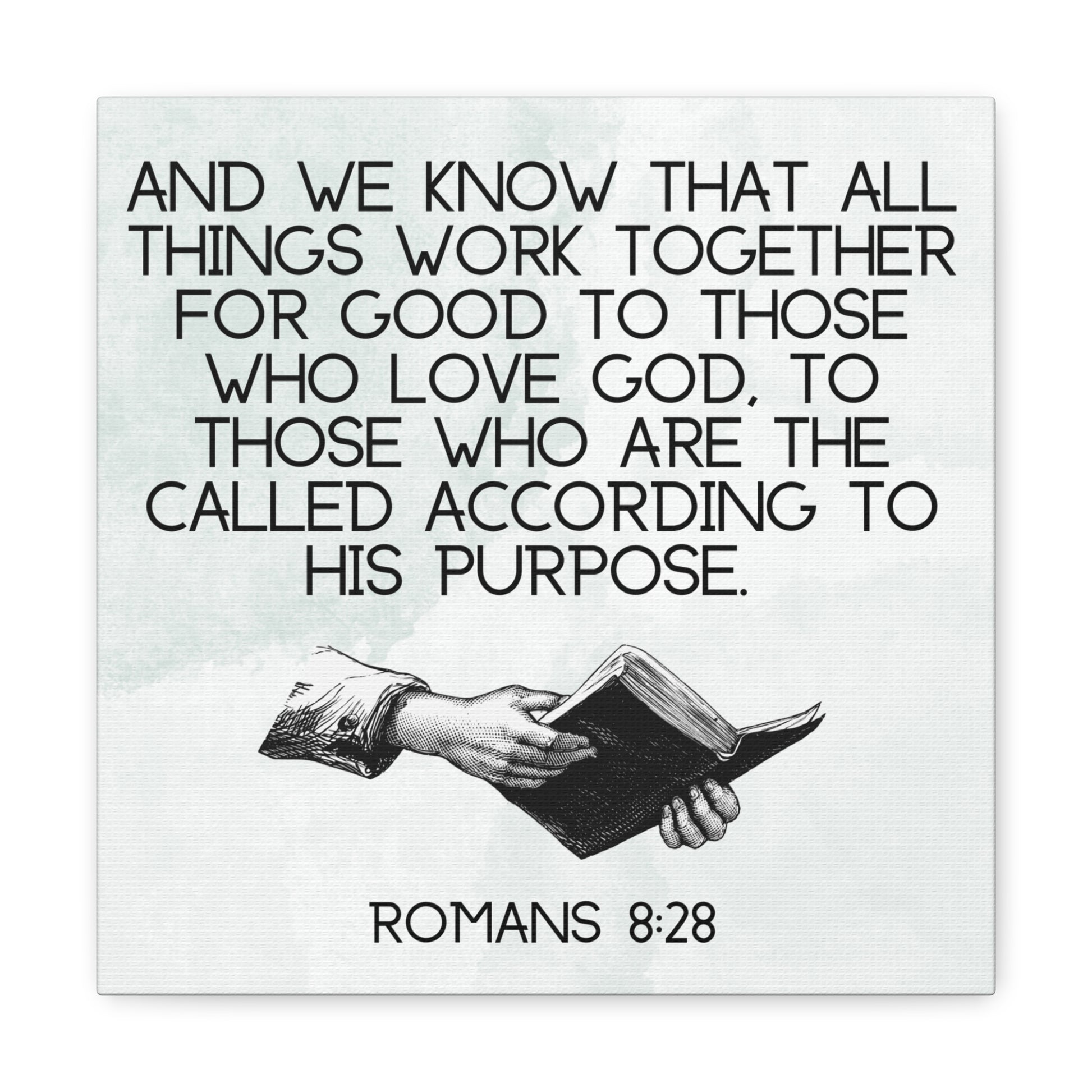 Romans 8:28 scripture wall art for churches





