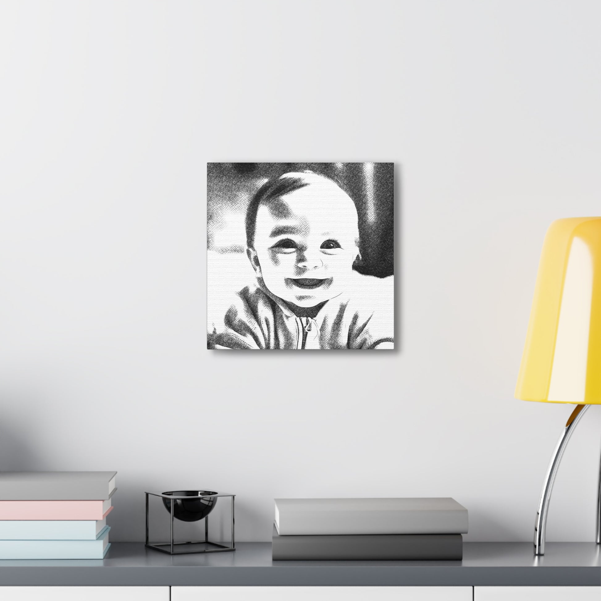 "Baby Photo Drawing" Custom Wall Art - Weave Got Gifts - Unique Gifts You Won’t Find Anywhere Else!