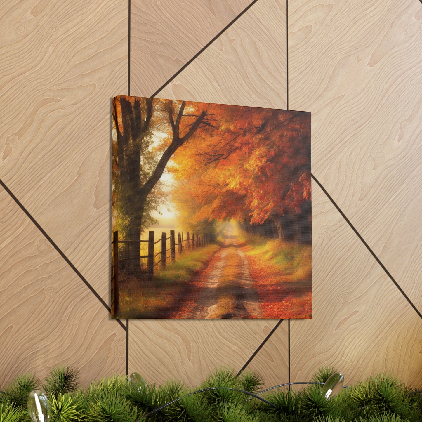 "Autumn Farm Road Journey" Wall Art - Weave Got Gifts - Unique Gifts You Won’t Find Anywhere Else!