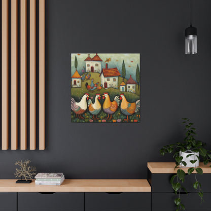 "Vintage Chicken Art" Wall Art - Weave Got Gifts - Unique Gifts You Won’t Find Anywhere Else!