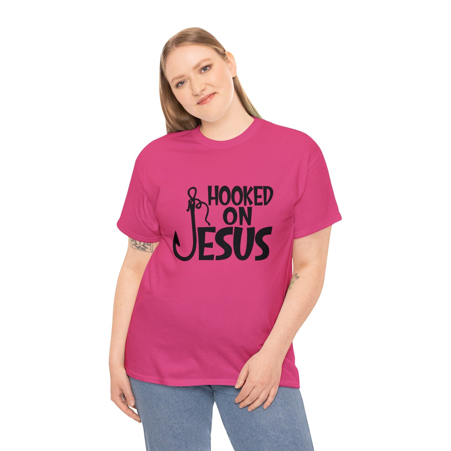 "Hooked on Jesus" T-Shirt - Weave Got Gifts - Unique Gifts You Won’t Find Anywhere Else!