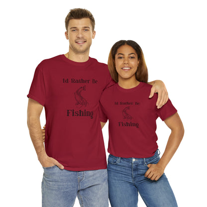 "Id Rather Be Fishing" T-Shirt - Weave Got Gifts - Unique Gifts You Won’t Find Anywhere Else!