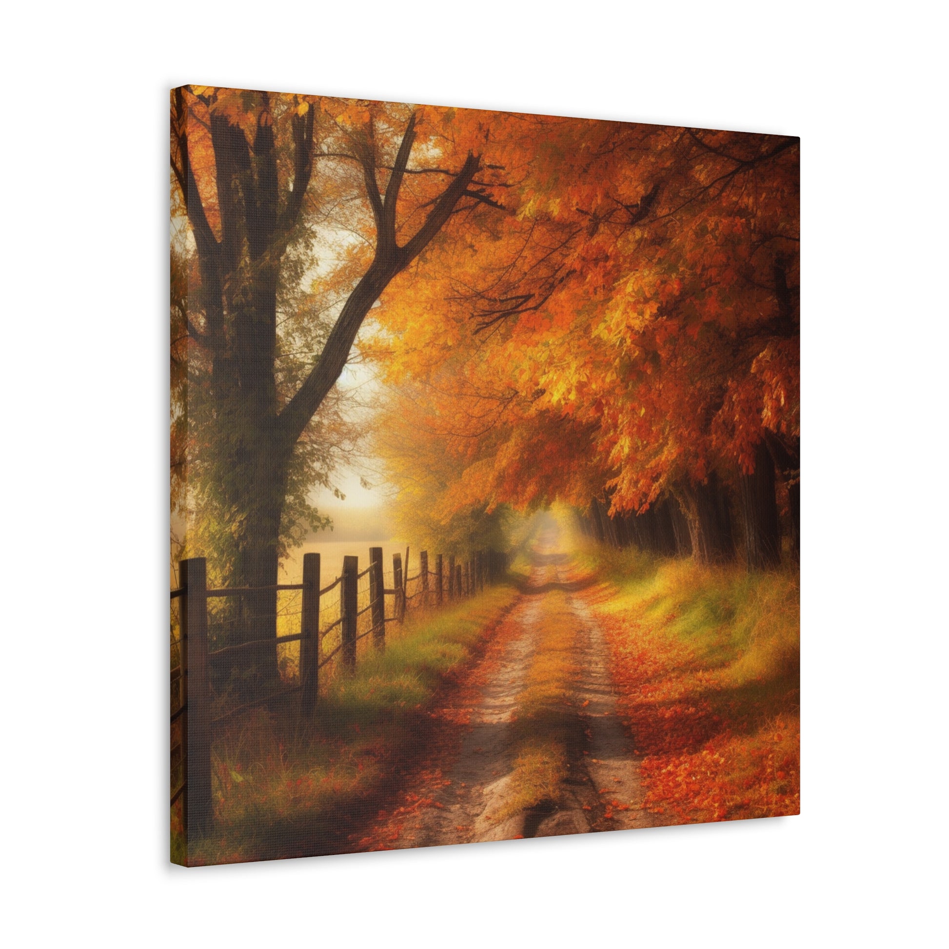 Serene autumn trees art for living room or bedroom decor
