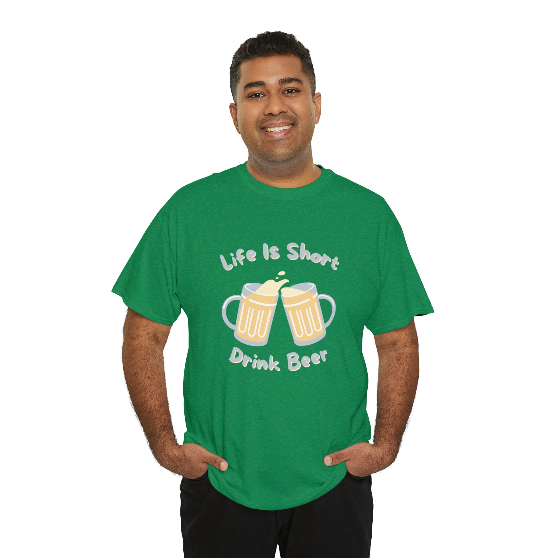 "Life Is Short, Drink Beer" T-Shirt - Weave Got Gifts - Unique Gifts You Won’t Find Anywhere Else!
