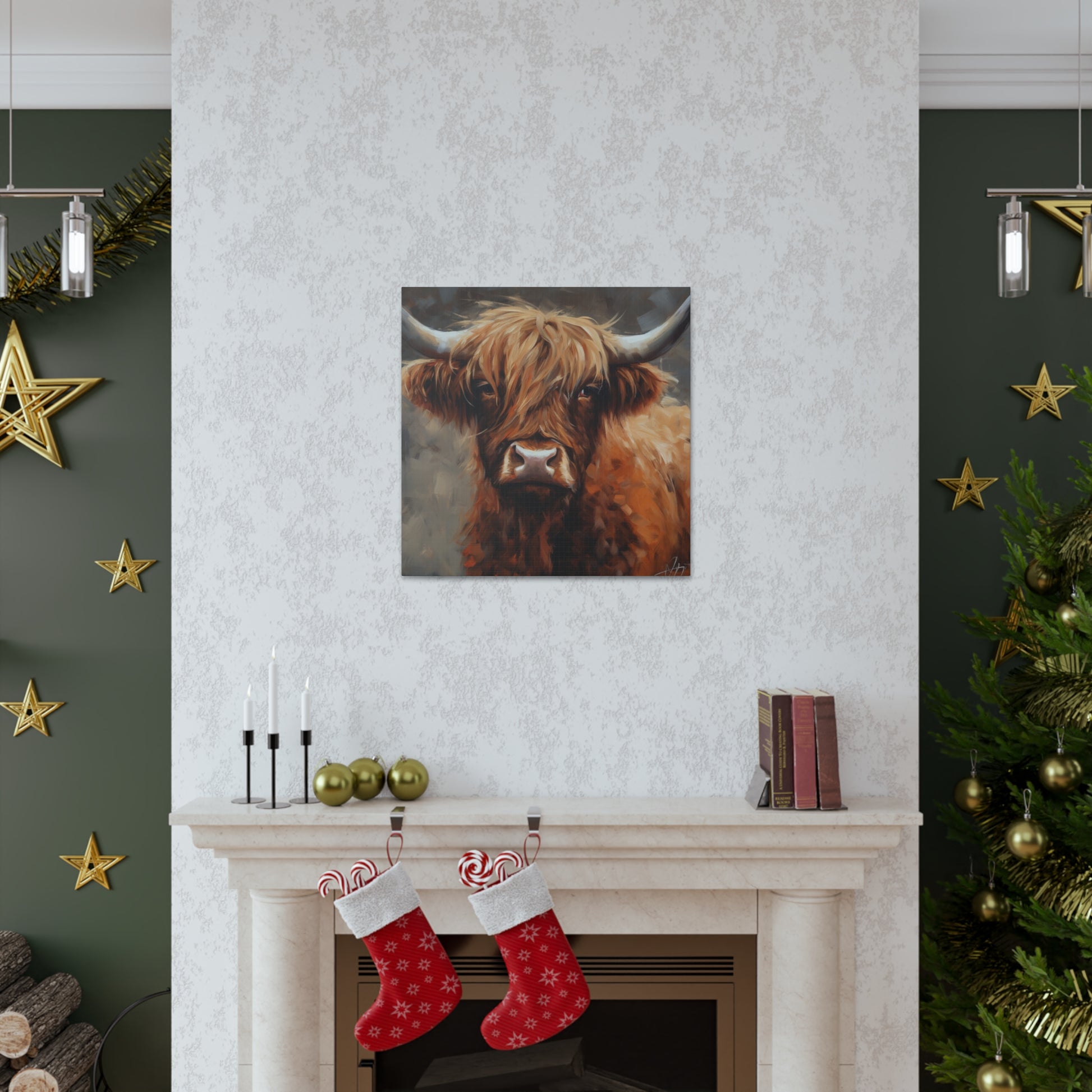 "Highland Cow Painting" Wall Art - Weave Got Gifts - Unique Gifts You Won’t Find Anywhere Else!