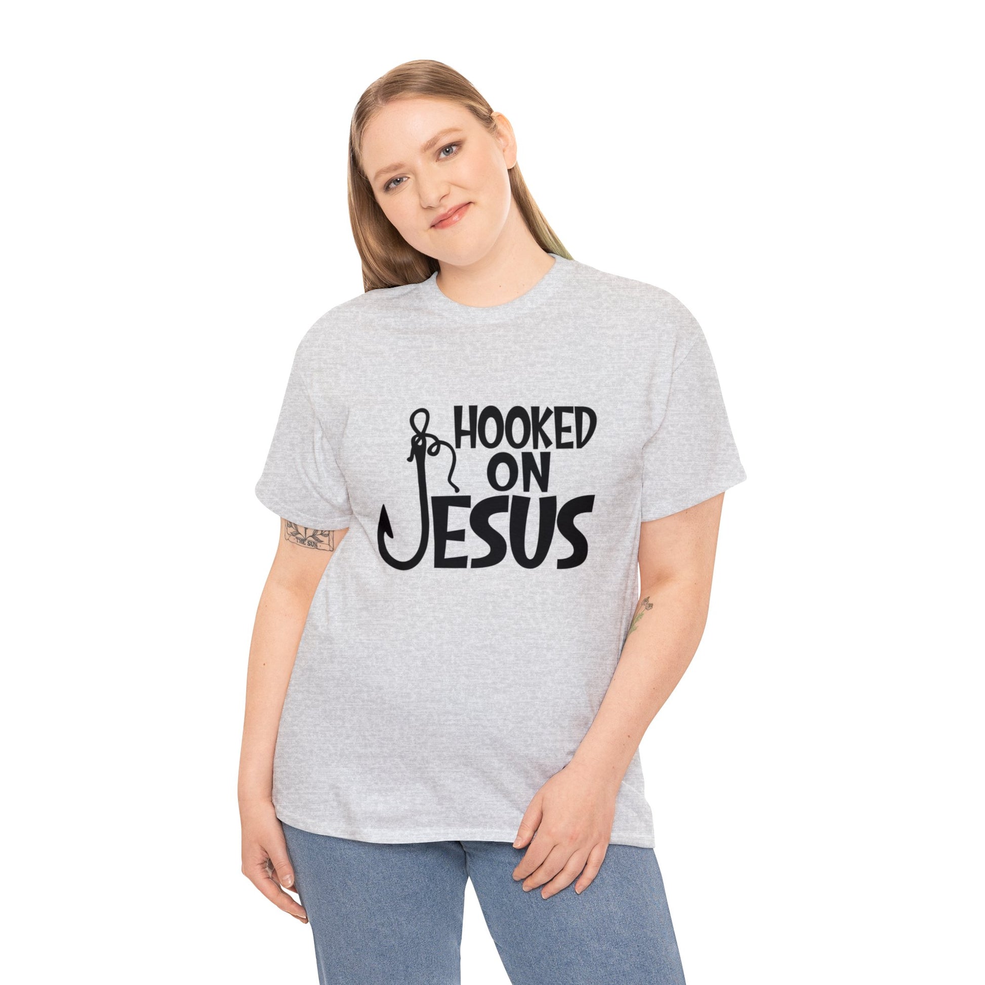 "Hooked on Jesus" T-Shirt - Weave Got Gifts - Unique Gifts You Won’t Find Anywhere Else!