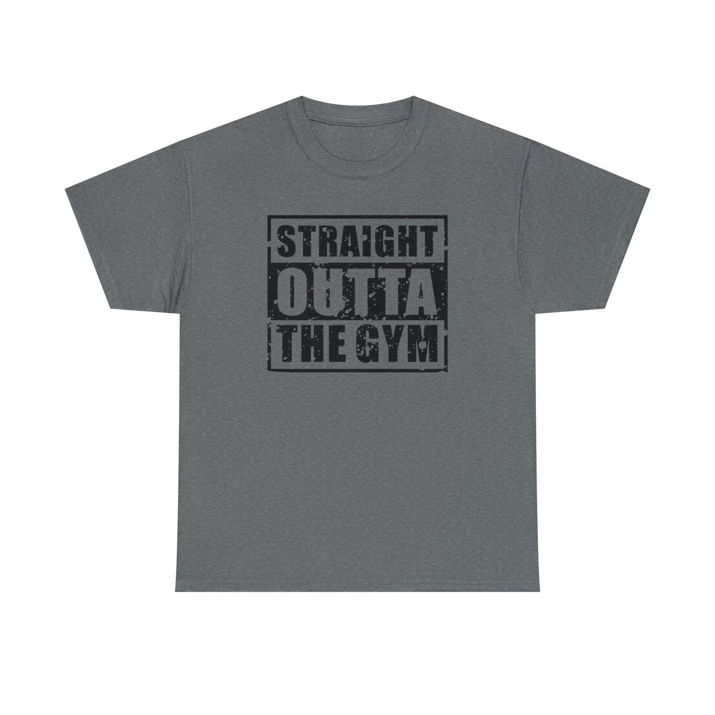 Cotton workout shirt with quote
