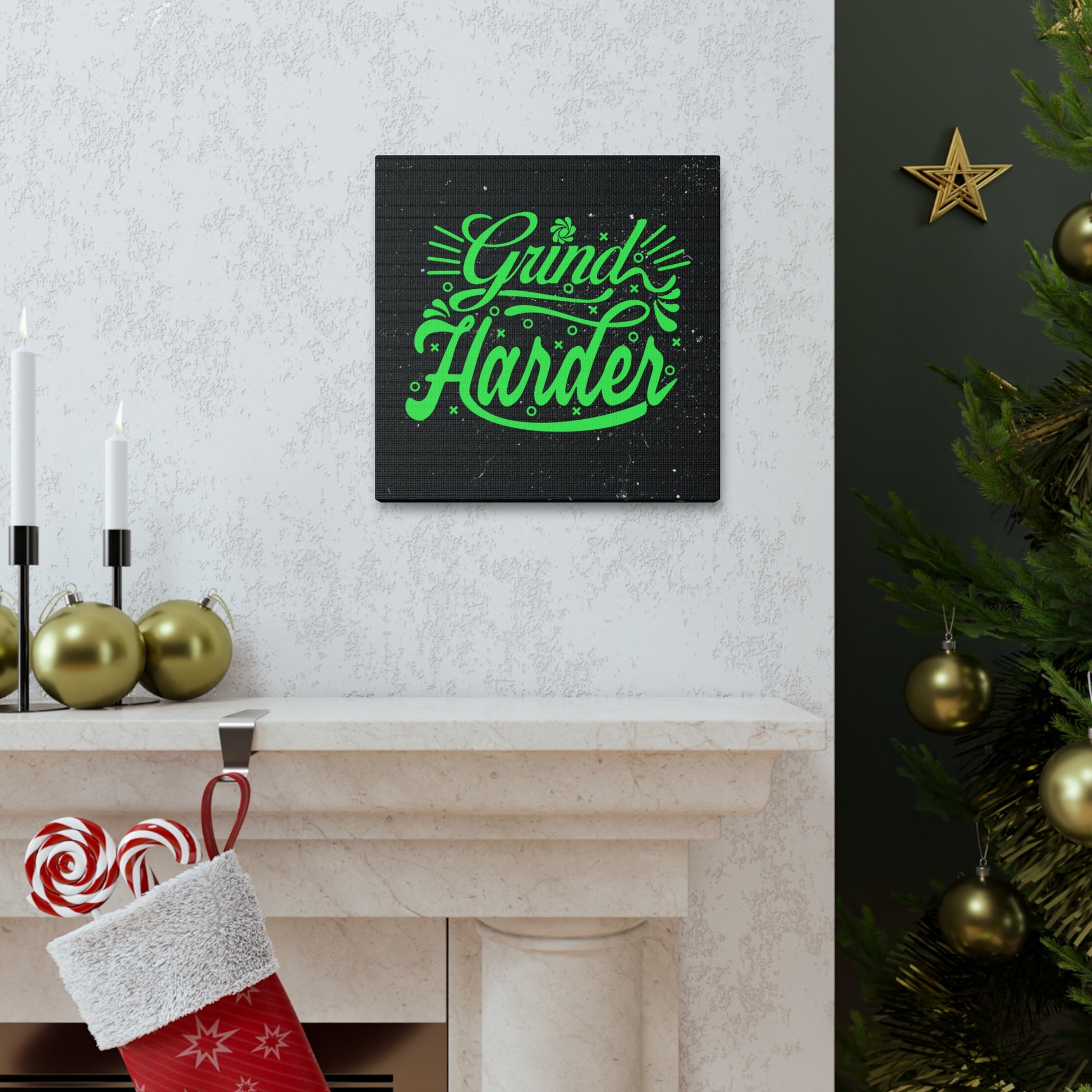 "Grind Harder" Wall Art - Weave Got Gifts - Unique Gifts You Won’t Find Anywhere Else!