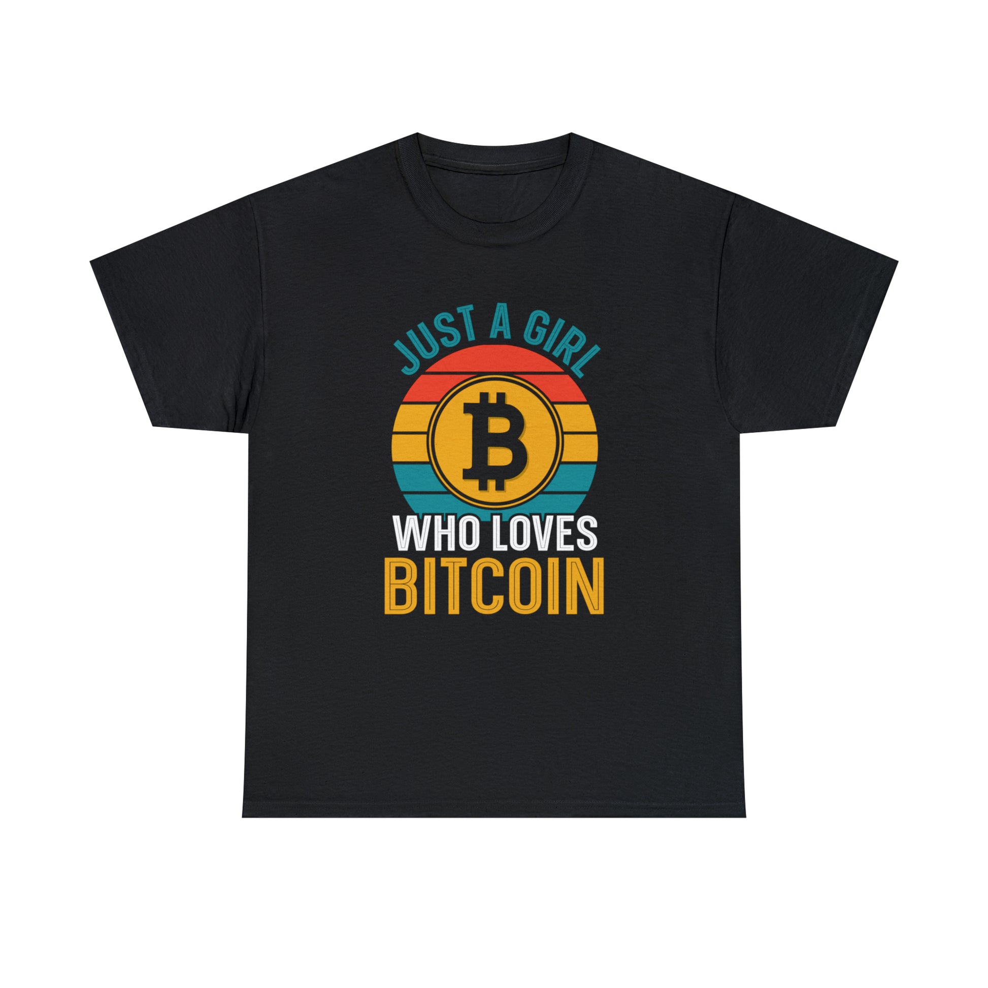 "Just A Girl Who Loves Bitcoin" T-Shirt - Weave Got Gifts - Unique Gifts You Won’t Find Anywhere Else!
