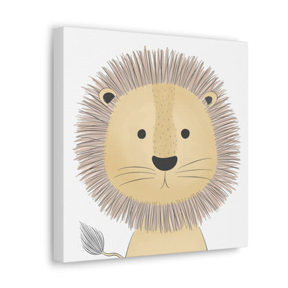 "Cute Lion" Canvas Wall Art - Weave Got Gifts - Unique Gifts You Won’t Find Anywhere Else!