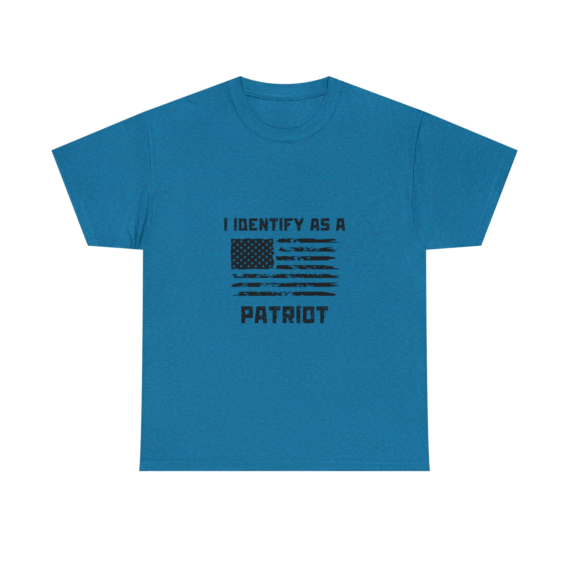 High-quality patriotic t-shirt with bold text and rustic flag graphic
