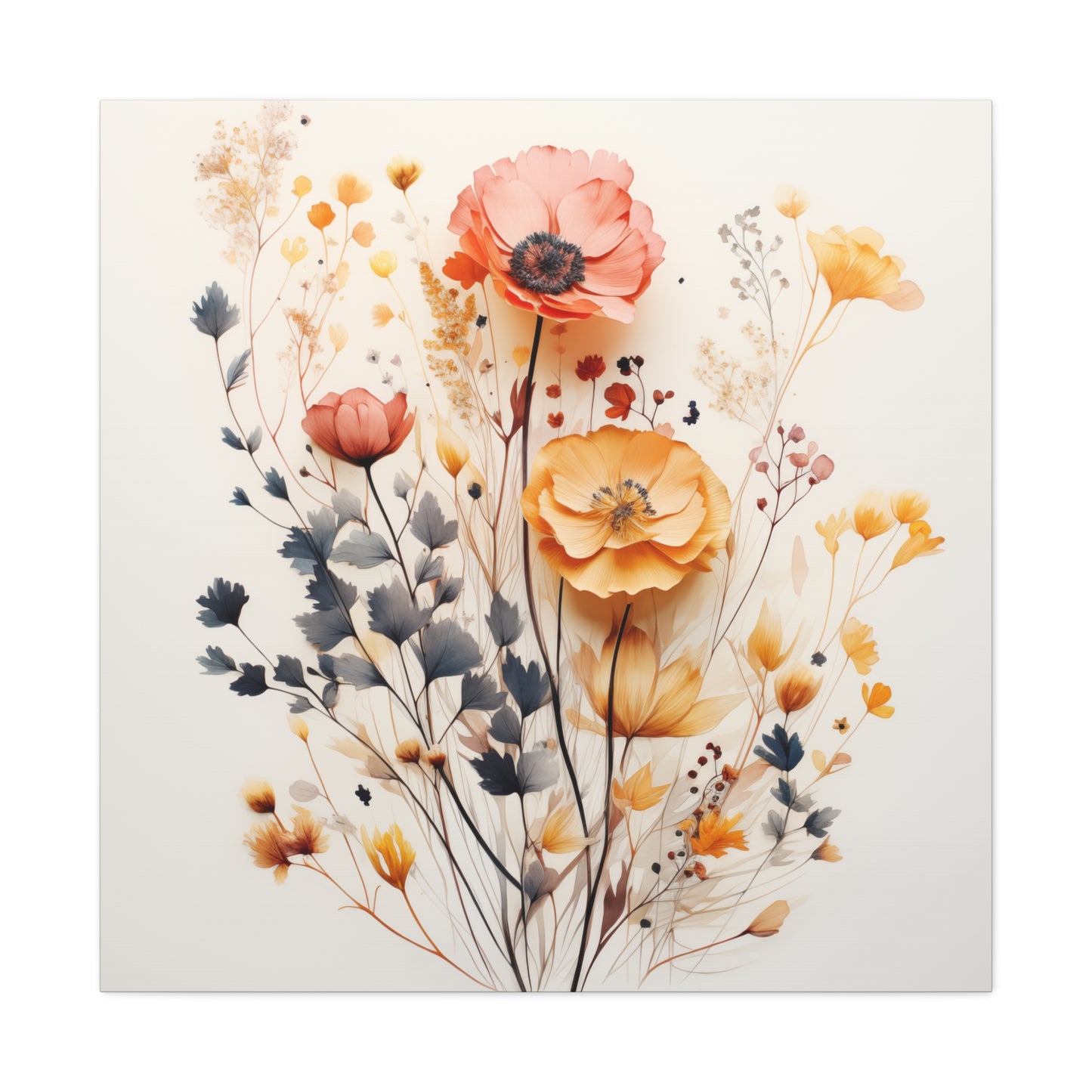 "Watercolor Flowers" Wall Art - Weave Got Gifts - Unique Gifts You Won’t Find Anywhere Else!