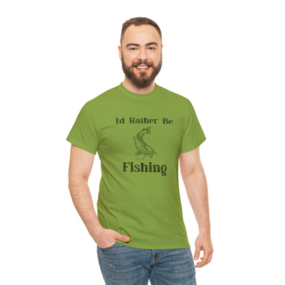 "Id Rather Be Fishing" T-Shirt - Weave Got Gifts - Unique Gifts You Won’t Find Anywhere Else!