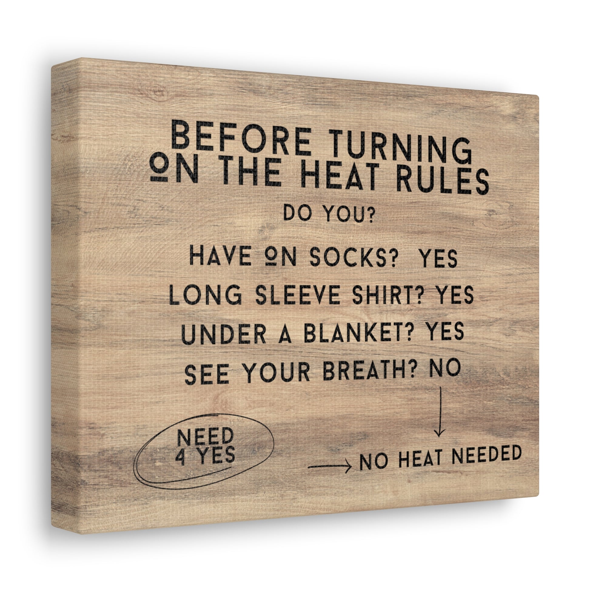 Rustic-style house rules wall art for families with kids
