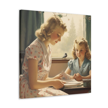 "Vintage Mother-Daughter Bond" Wall Art - Weave Got Gifts - Unique Gifts You Won’t Find Anywhere Else!
