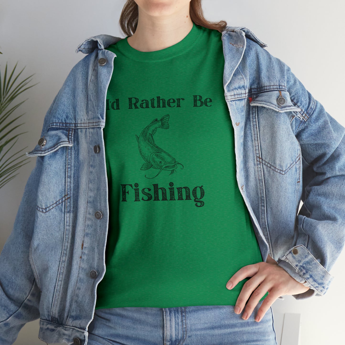 "Id Rather Be Fishing" T-Shirt - Weave Got Gifts - Unique Gifts You Won’t Find Anywhere Else!