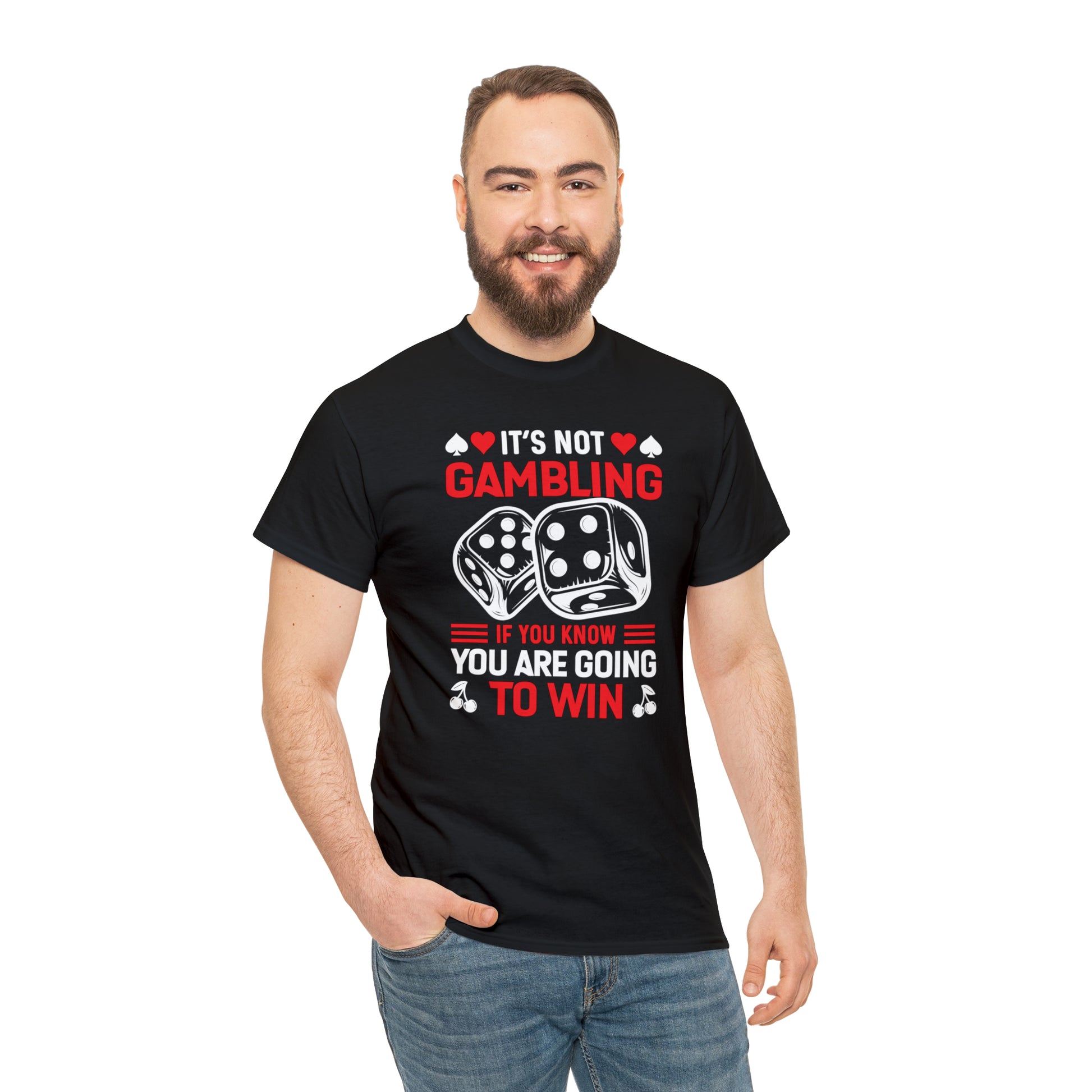 T-shirt for poker enthusiasts with sarcastic gambling message
