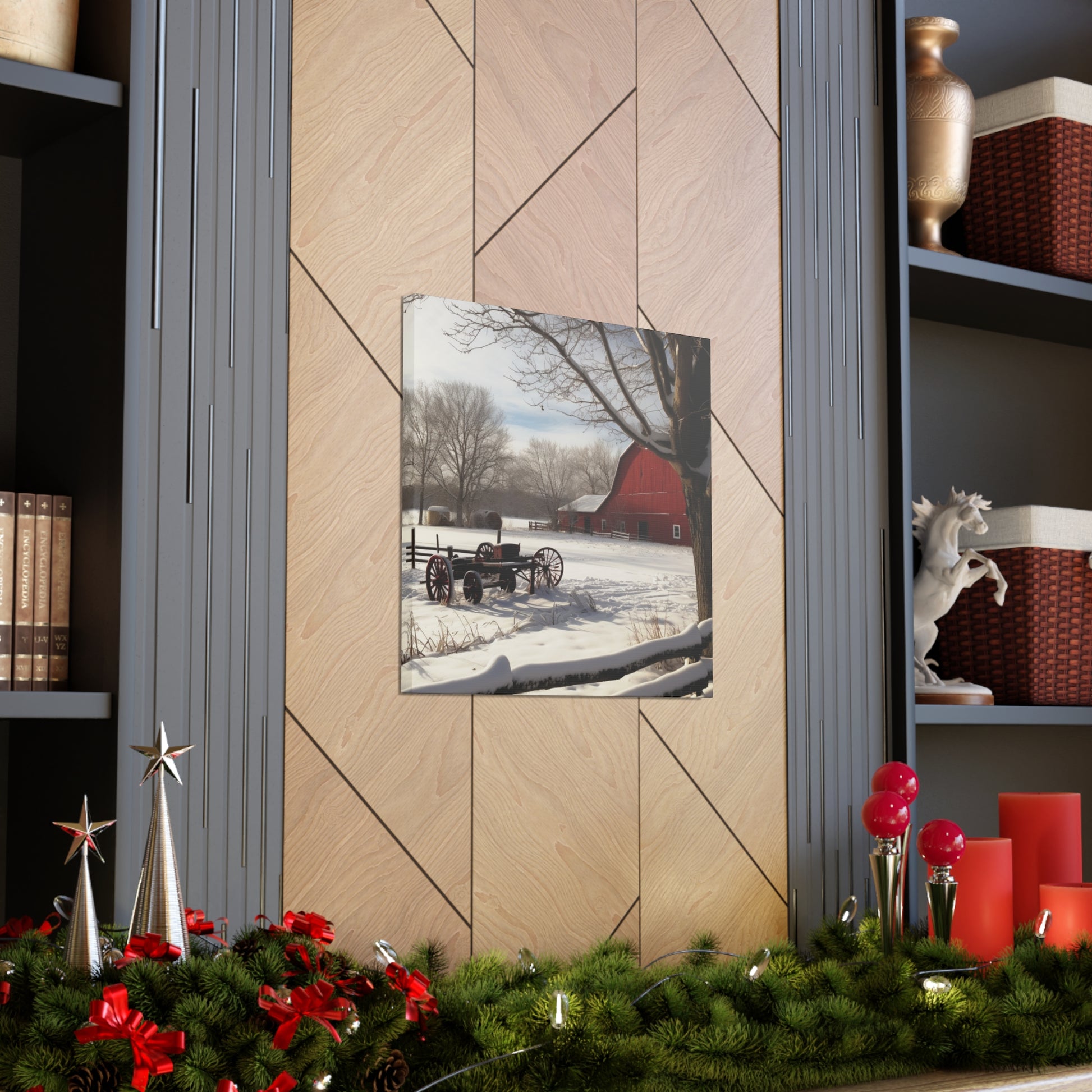 "Winter Farm Memories" Wall Art - Weave Got Gifts - Unique Gifts You Won’t Find Anywhere Else!