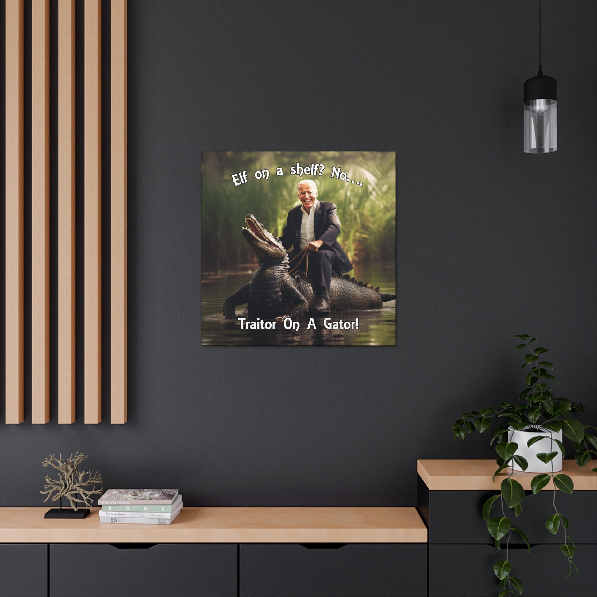 "Traitor On A Gator" Wall Art - Weave Got Gifts - Unique Gifts You Won’t Find Anywhere Else!