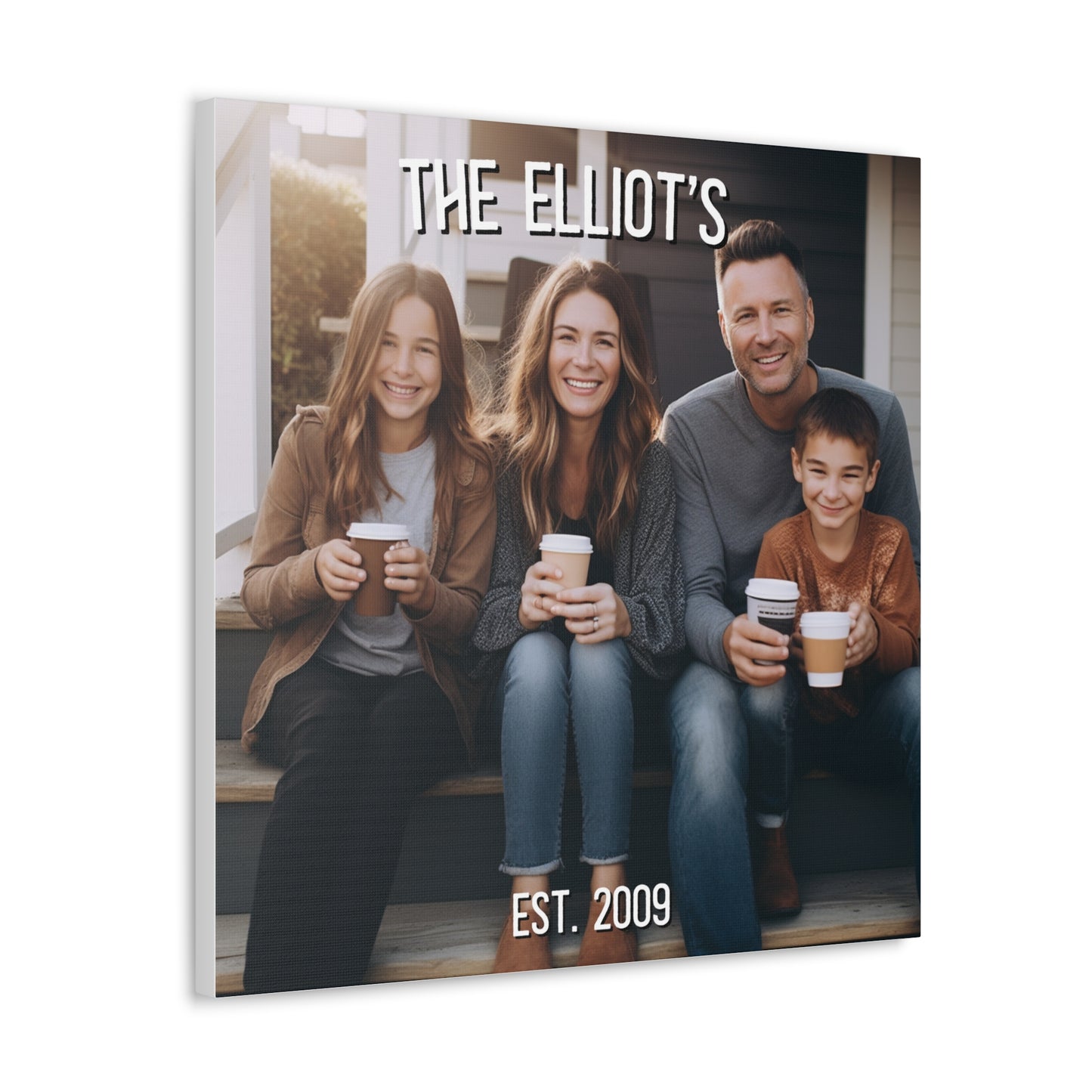 High-quality custom family portrait wall art
