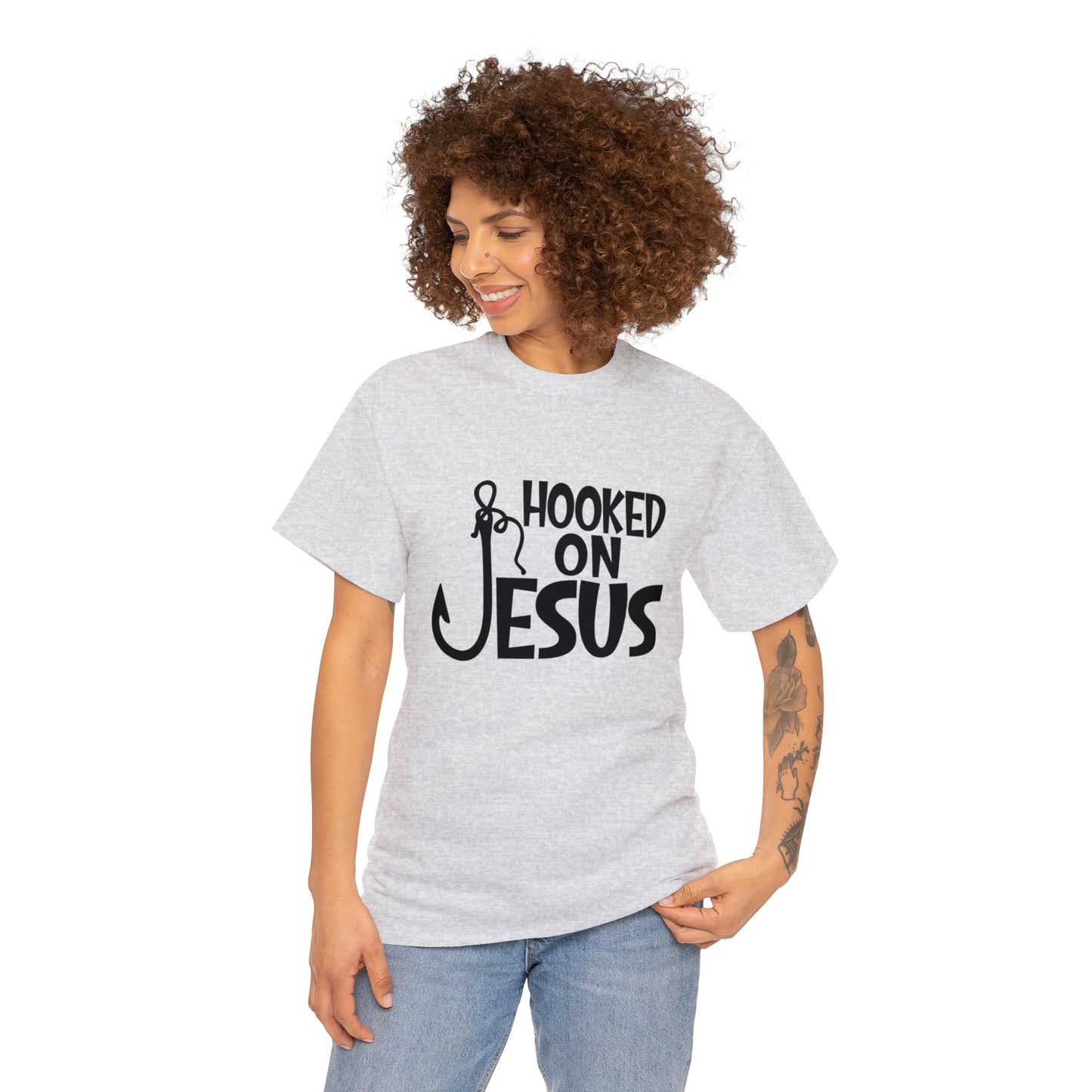 "Hooked on Jesus" T-Shirt - Weave Got Gifts - Unique Gifts You Won’t Find Anywhere Else!