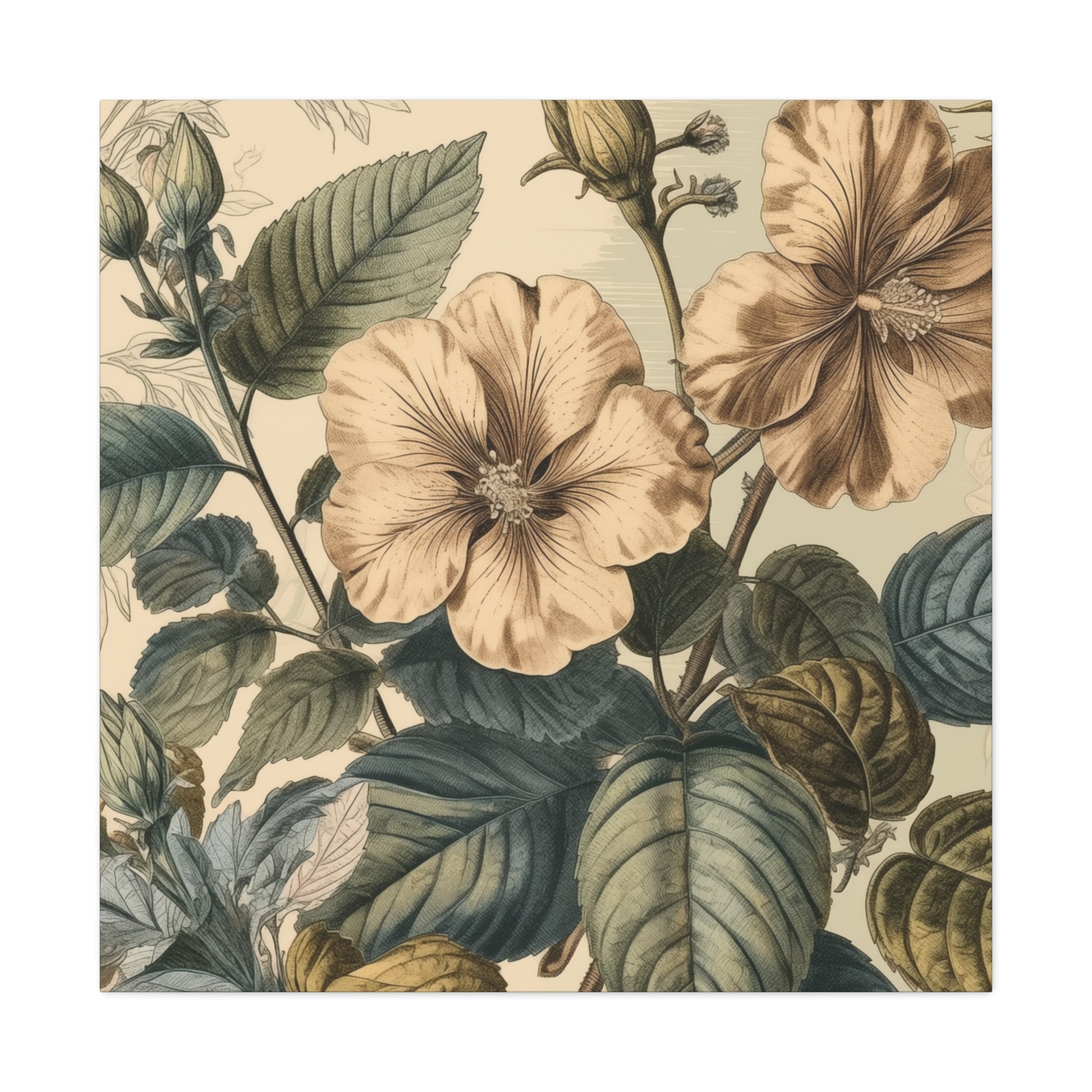 "Vintage Flower Illustrations" Wall Art - Weave Got Gifts - Unique Gifts You Won’t Find Anywhere Else!