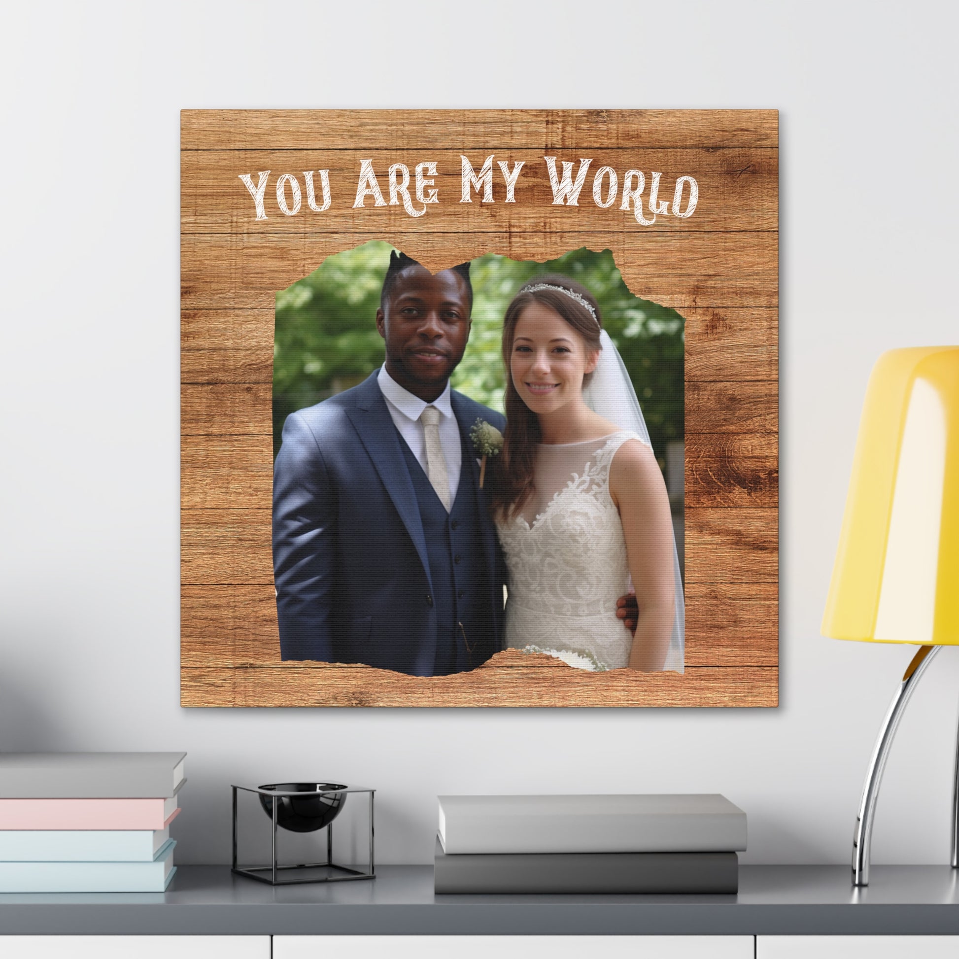 "You Are My World" Custom Photo Wall Art - Weave Got Gifts - Unique Gifts You Won’t Find Anywhere Else!