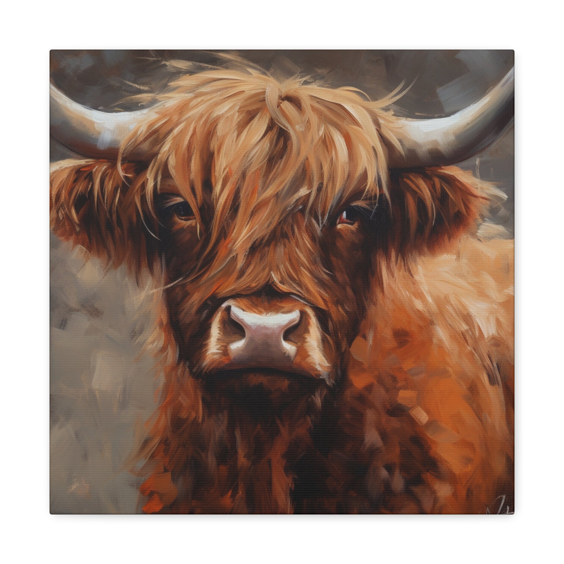 "Highland Cow Painting" Wall Art - Weave Got Gifts - Unique Gifts You Won’t Find Anywhere Else!