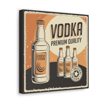 Vintage vodka label wall art – perfect gift for vodka drinkers
