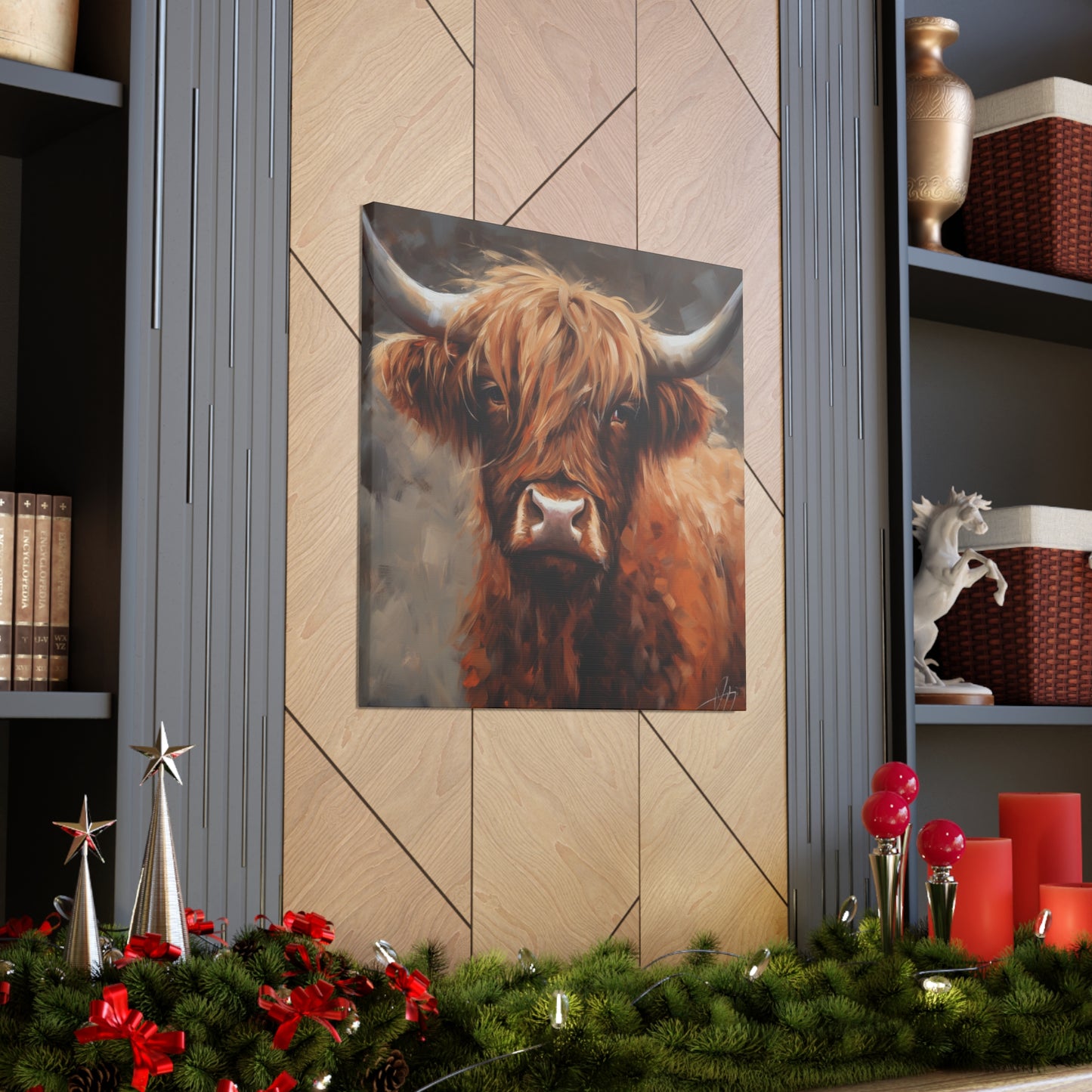 "Highland Cow Painting" Wall Art - Weave Got Gifts - Unique Gifts You Won’t Find Anywhere Else!