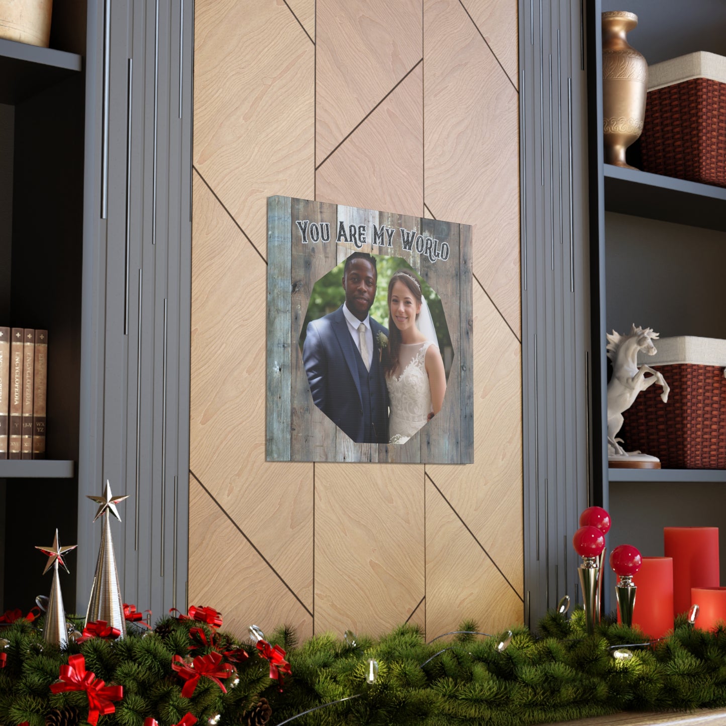 "You Are My World" Custom Photo Wall Art - Weave Got Gifts - Unique Gifts You Won’t Find Anywhere Else!