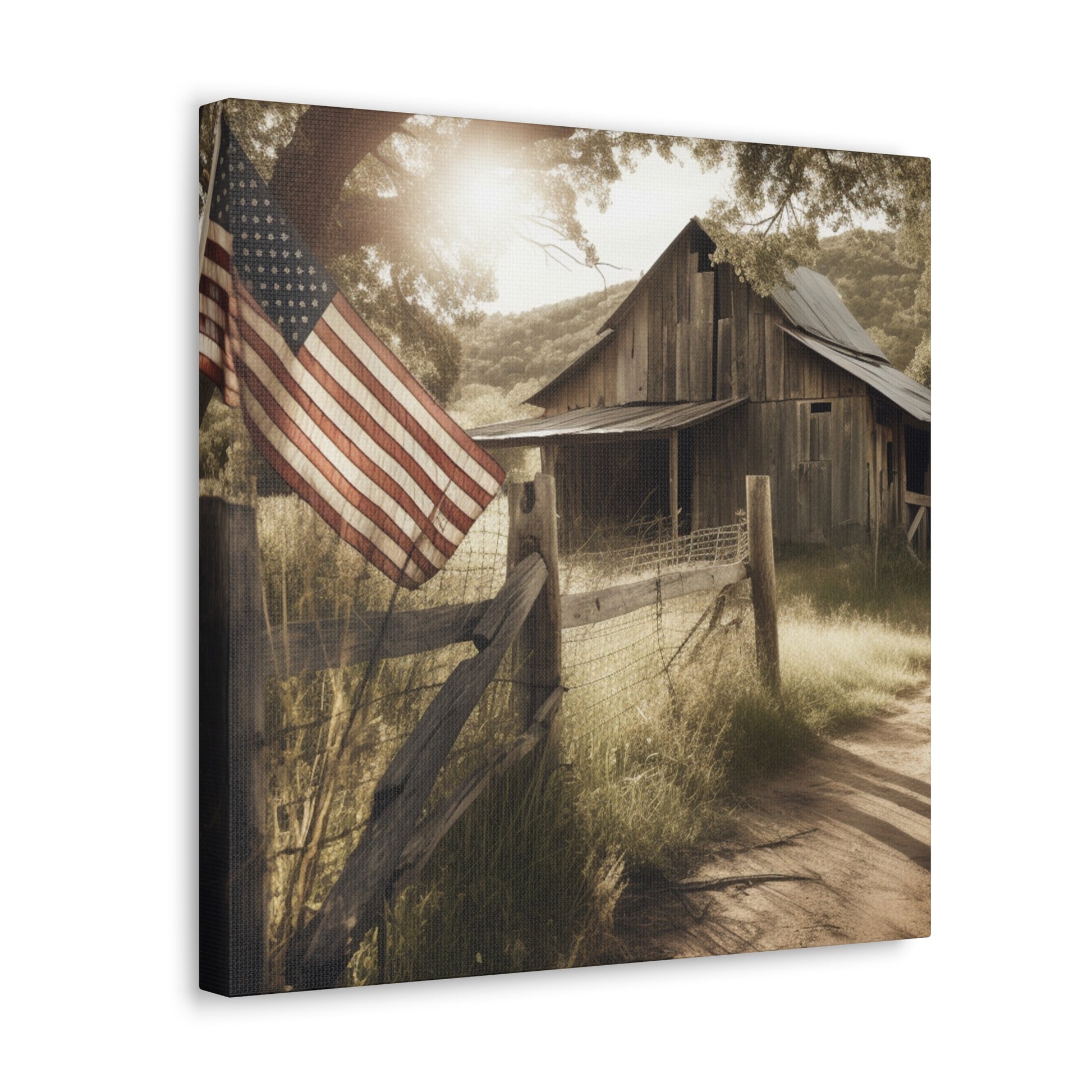 "Rustic American Farm" Wall Art - Weave Got Gifts - Unique Gifts You Won’t Find Anywhere Else!