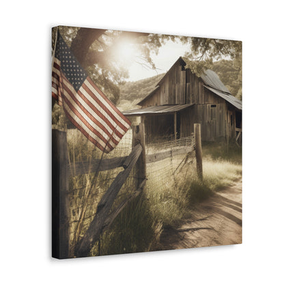 "Rustic American Farm" Wall Art - Weave Got Gifts - Unique Gifts You Won’t Find Anywhere Else!