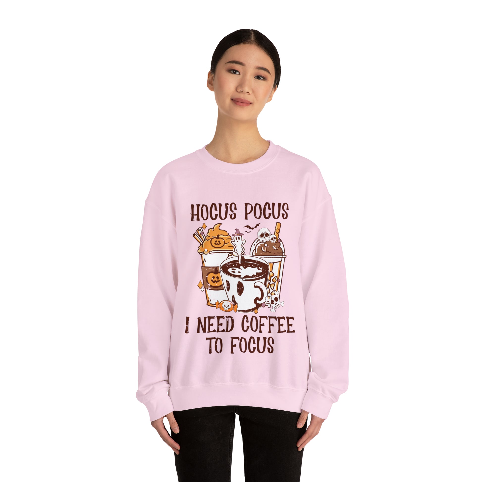 "Hocus Pocus I Need Coffee To Focus" Sweatshirt - Weave Got Gifts - Unique Gifts You Won’t Find Anywhere Else!