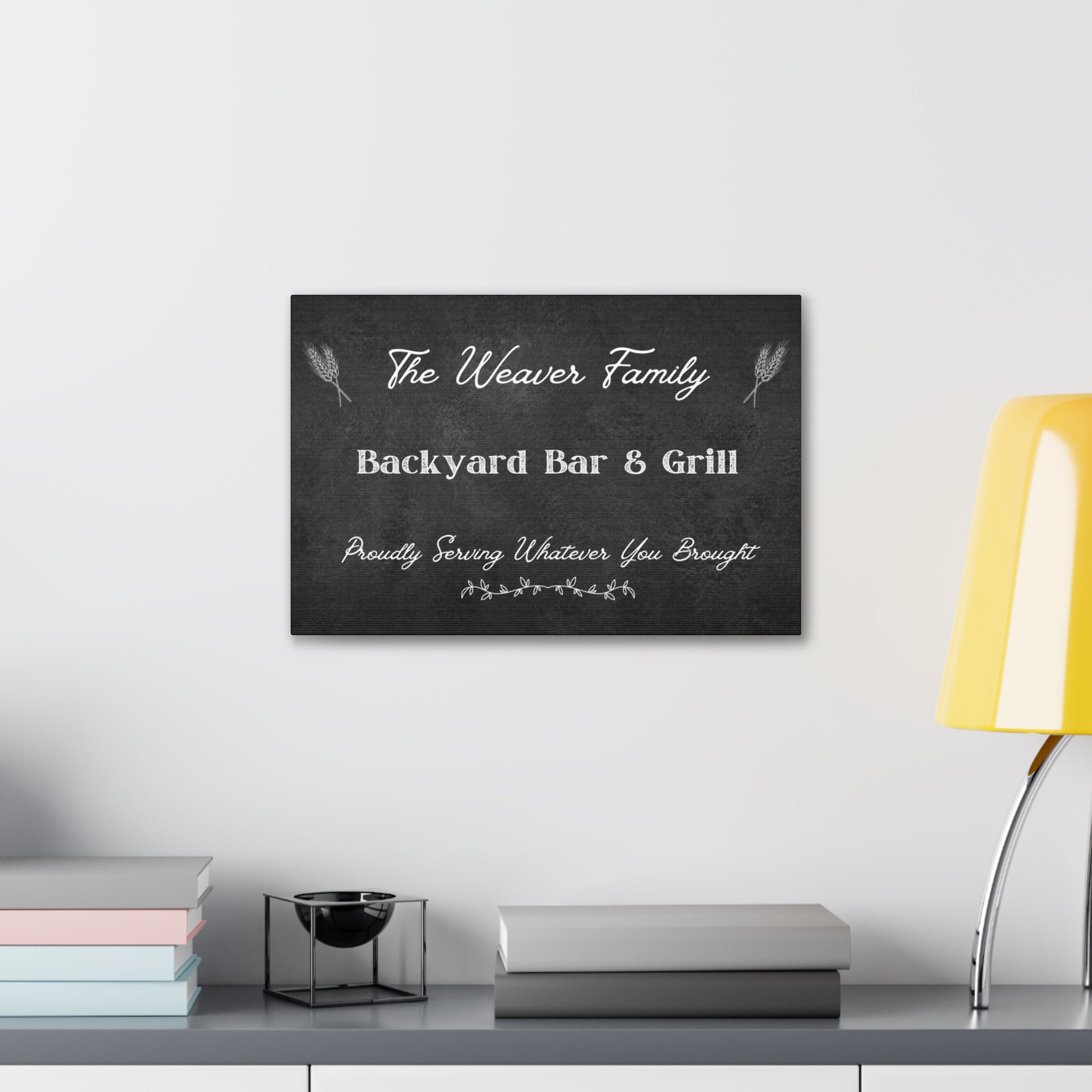 "Backyard Bar & Grill" Custom Wall Art - Weave Got Gifts - Unique Gifts You Won’t Find Anywhere Else!