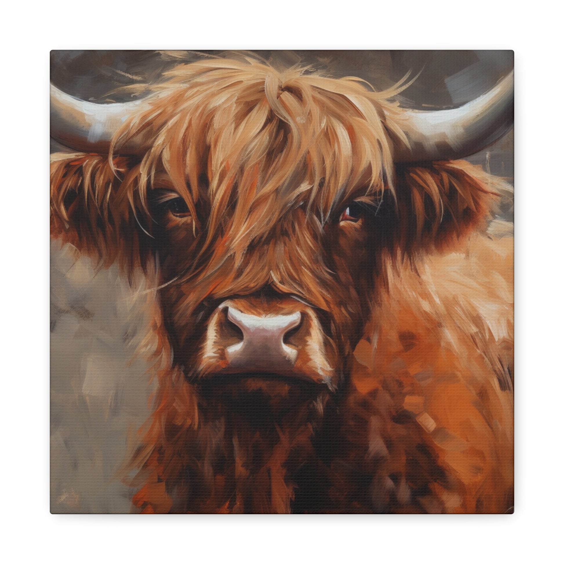 "Highland Cow Painting" Wall Art - Weave Got Gifts - Unique Gifts You Won’t Find Anywhere Else!