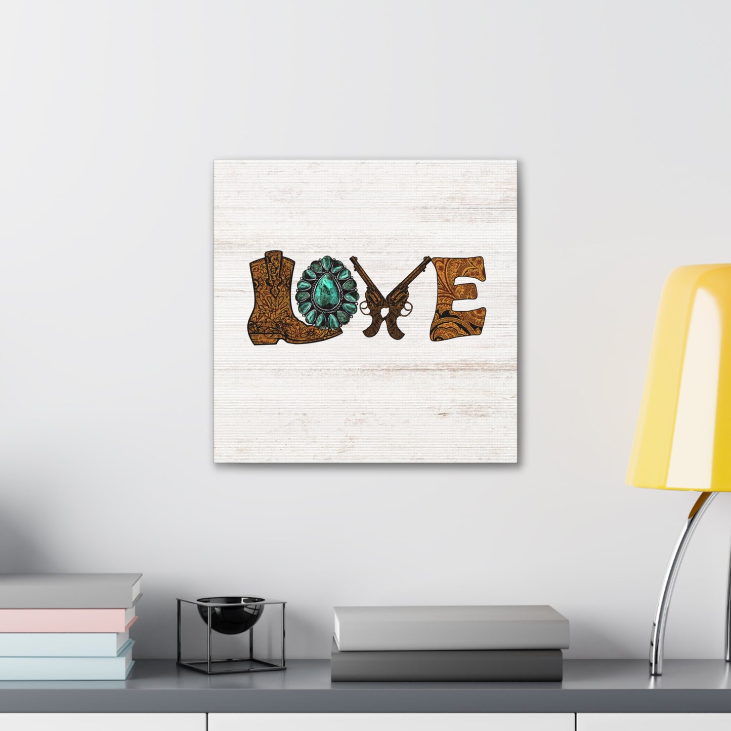 "Wild West Love" Canvas Wall Art Print - Weave Got Gifts - Unique Gifts You Won’t Find Anywhere Else!