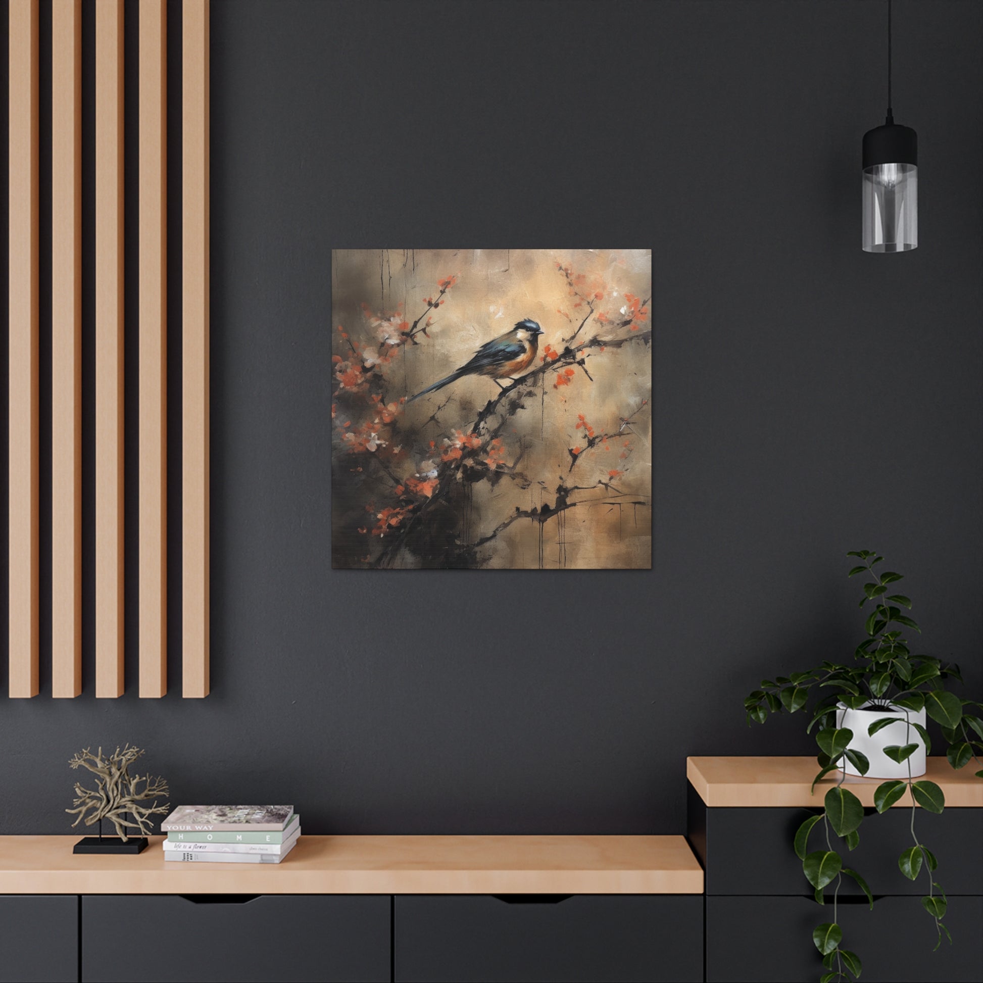 "Bird In Nature Wabi Sabi" Wall Art - Weave Got Gifts - Unique Gifts You Won’t Find Anywhere Else!