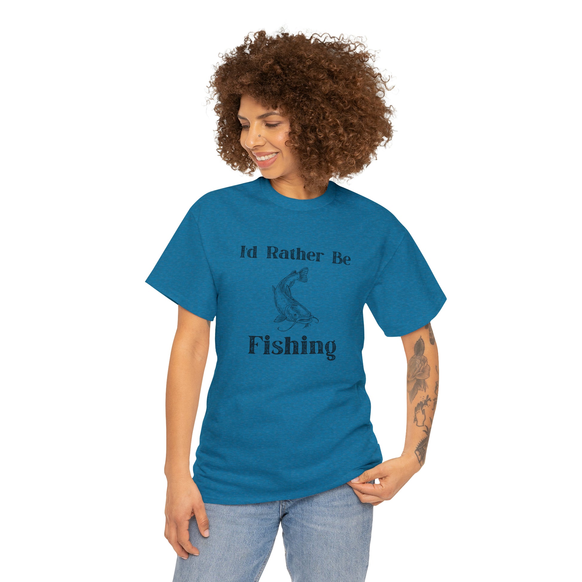 "Id Rather Be Fishing" T-Shirt - Weave Got Gifts - Unique Gifts You Won’t Find Anywhere Else!