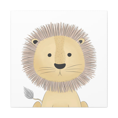 "Cute Lion" Canvas Wall Art - Weave Got Gifts - Unique Gifts You Won’t Find Anywhere Else!