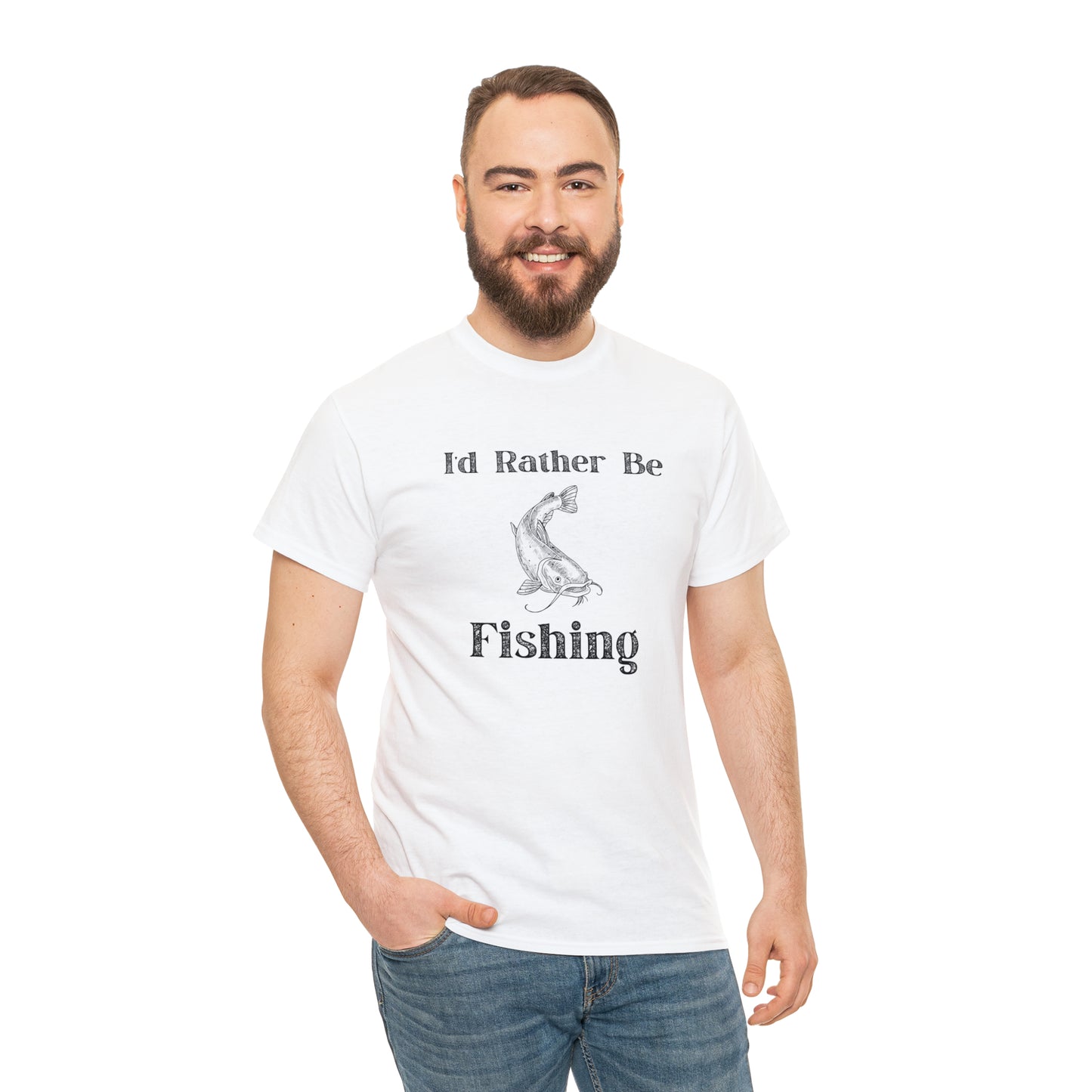 "Id Rather Be Fishing" T-Shirt - Weave Got Gifts - Unique Gifts You Won’t Find Anywhere Else!