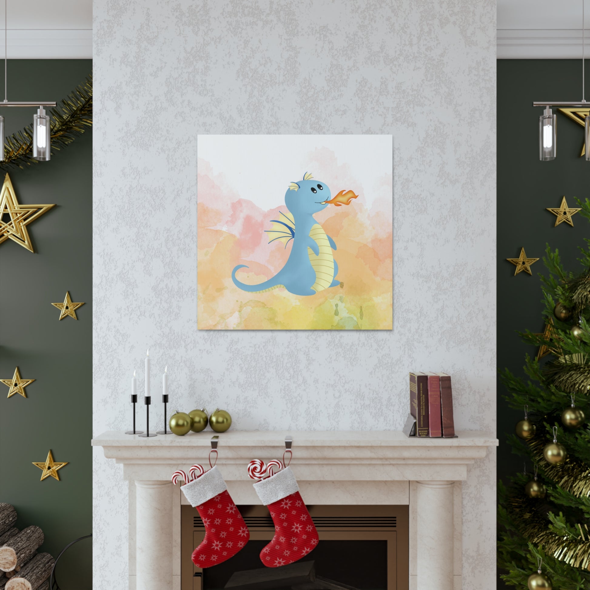 "Fire Dragon" Kids Wall Art - Weave Got Gifts - Unique Gifts You Won’t Find Anywhere Else!