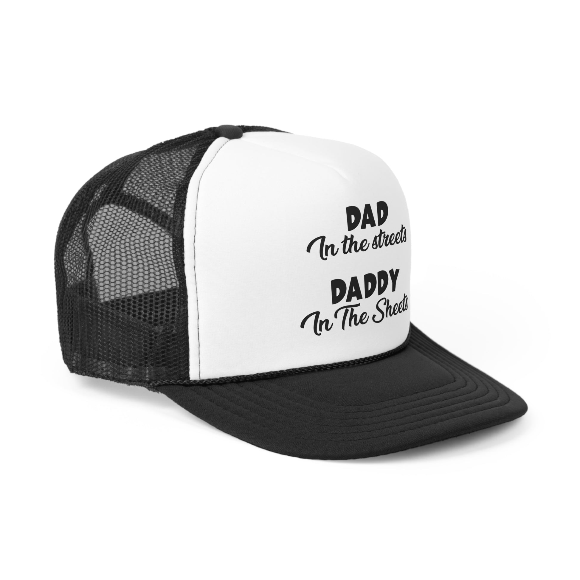 Humorous husband hat in red with cheeky quote
