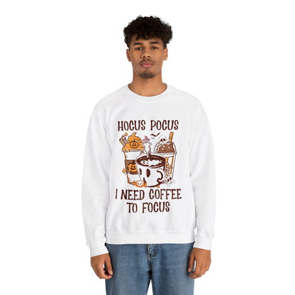 "Hocus Pocus I Need Coffee To Focus" Sweatshirt - Weave Got Gifts - Unique Gifts You Won’t Find Anywhere Else!