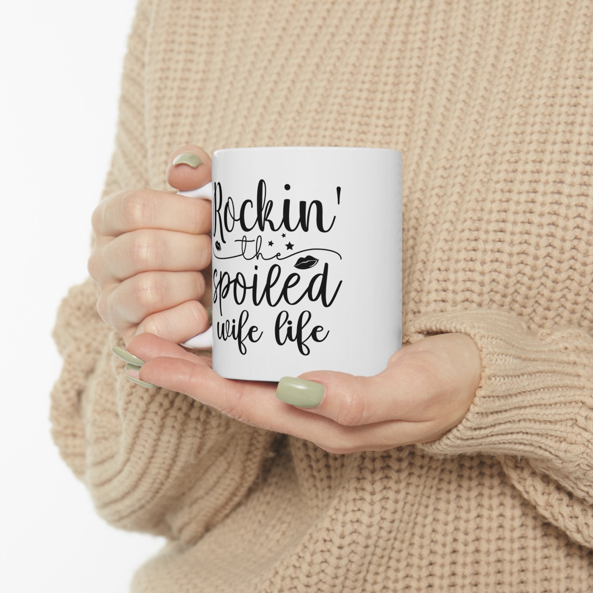 "Rockin' The Spoiled Wife Life" Coffee Mug - Weave Got Gifts - Unique Gifts You Won’t Find Anywhere Else!