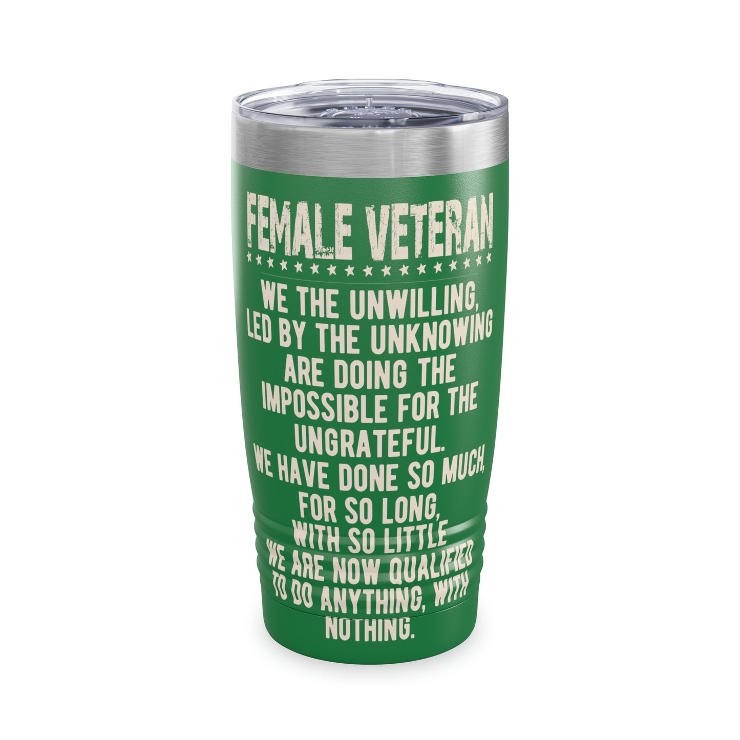 "Female Veteran" Tumbler - Weave Got Gifts - Unique Gifts You Won’t Find Anywhere Else!