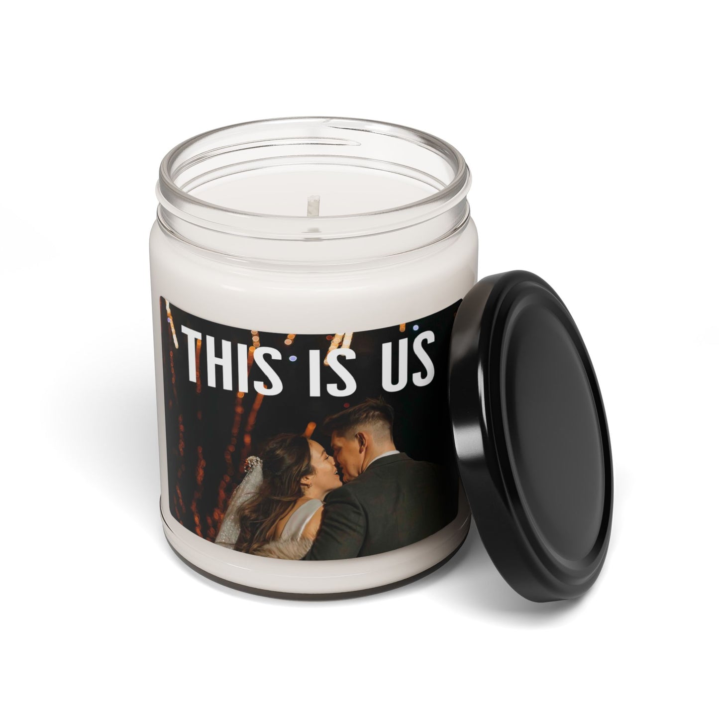 Personalized Candle with Your Own Photo and Text – Custom Candle Gift