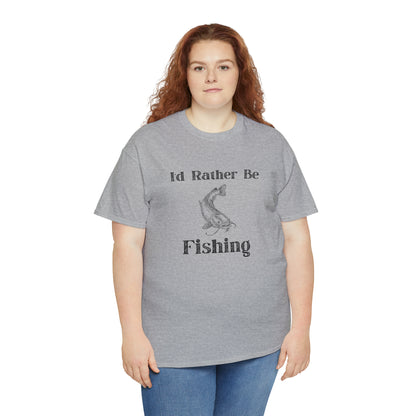 "Id Rather Be Fishing" T-Shirt - Weave Got Gifts - Unique Gifts You Won’t Find Anywhere Else!