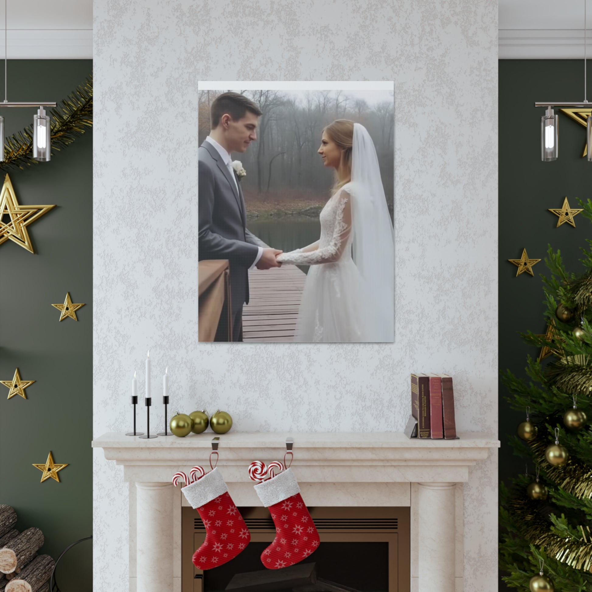 "Wedding Day" Custom Photo Wall Print - Weave Got Gifts - Unique Gifts You Won’t Find Anywhere Else!